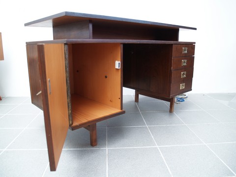 Schreibtisch antik Midcentury Vintage Designmöbel 60er-Jahre Retro