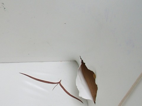 Vintage Hocker Midcentury Möbel antik blau Original