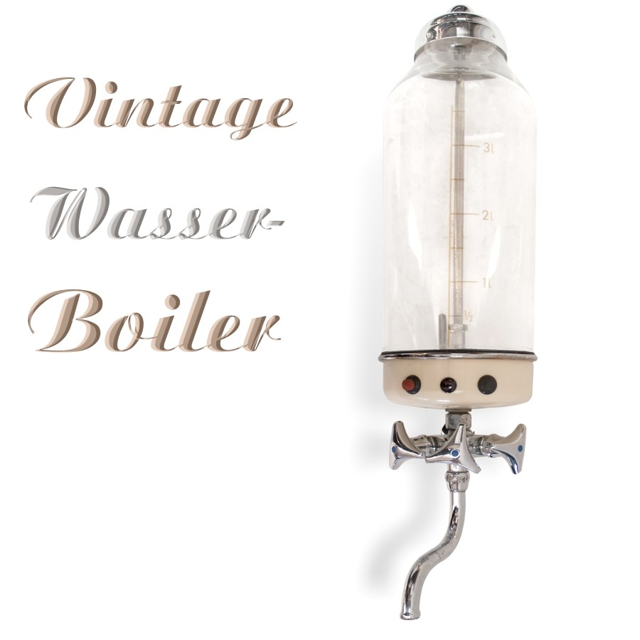 wasserboiler vintage antik retro wasserboiler durchlauferhitzer creme glas g2609 5