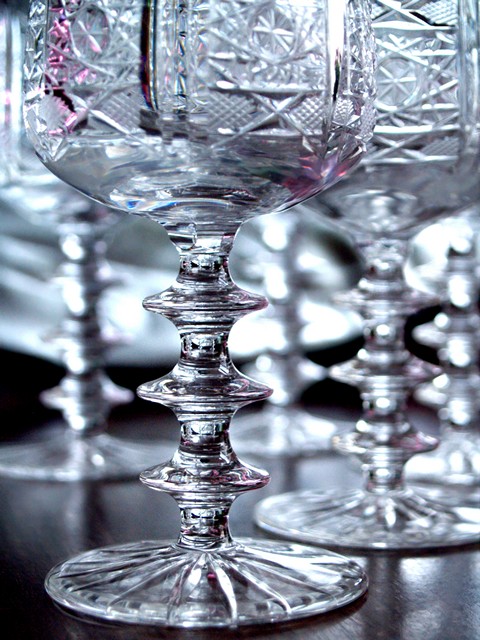 Riedel Weinglas Bleikristall Schliff