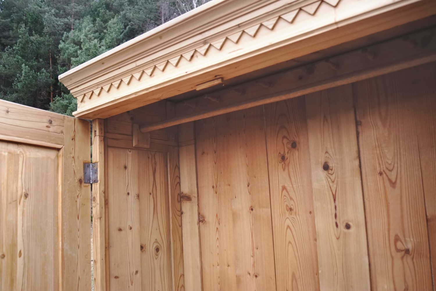 schrank 5148 weichholz garderobe garderobenschrank vorzimmerschrank garderobenkasten kasten antik 10