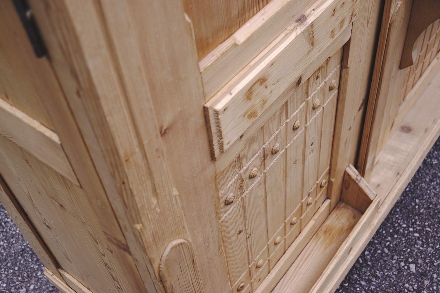 schrank 5148 weichholz garderobe garderobenschrank vorzimmerschrank garderobenkasten kasten antik 13