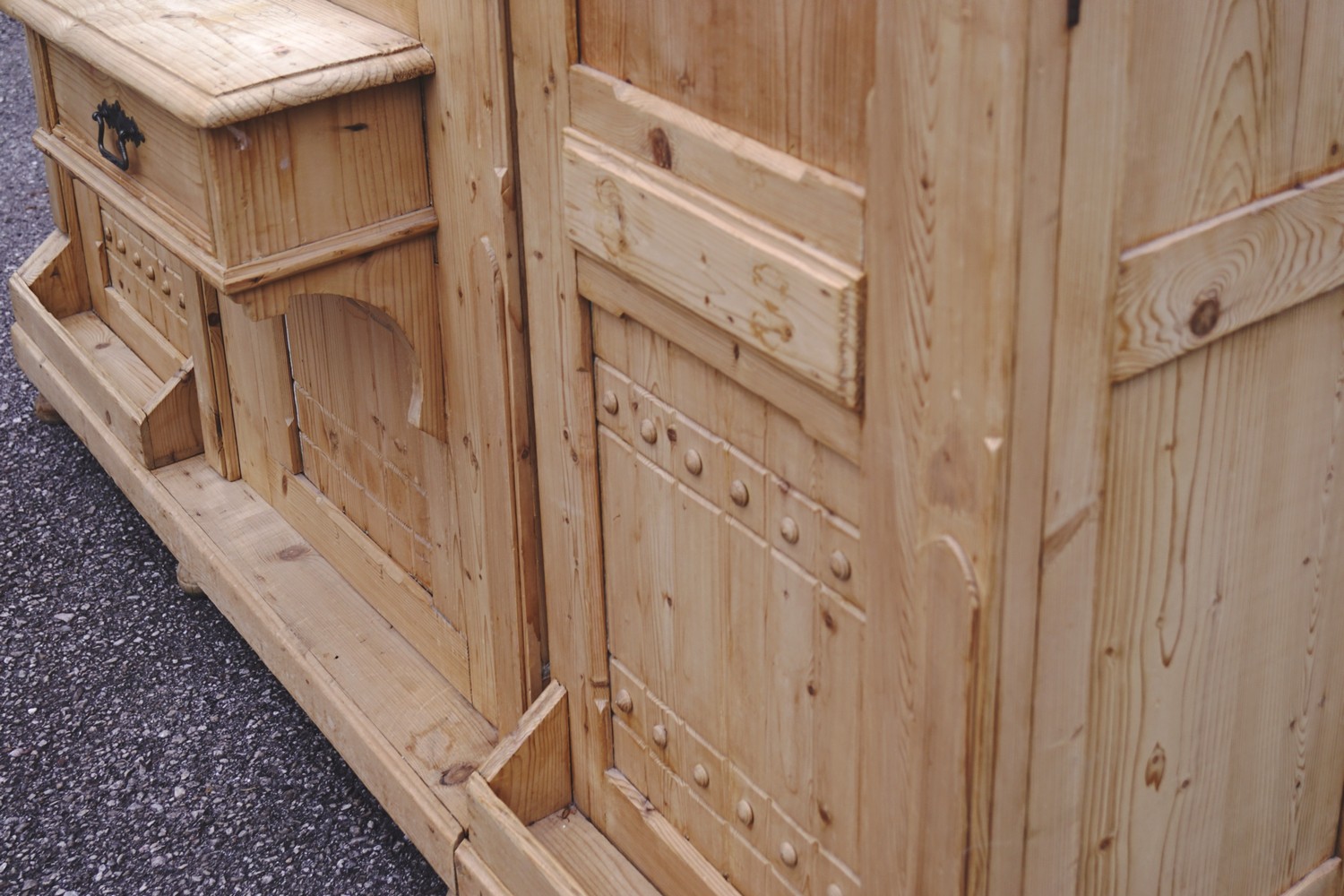 schrank 5148 weichholz garderobe garderobenschrank vorzimmerschrank garderobenkasten kasten antik 14