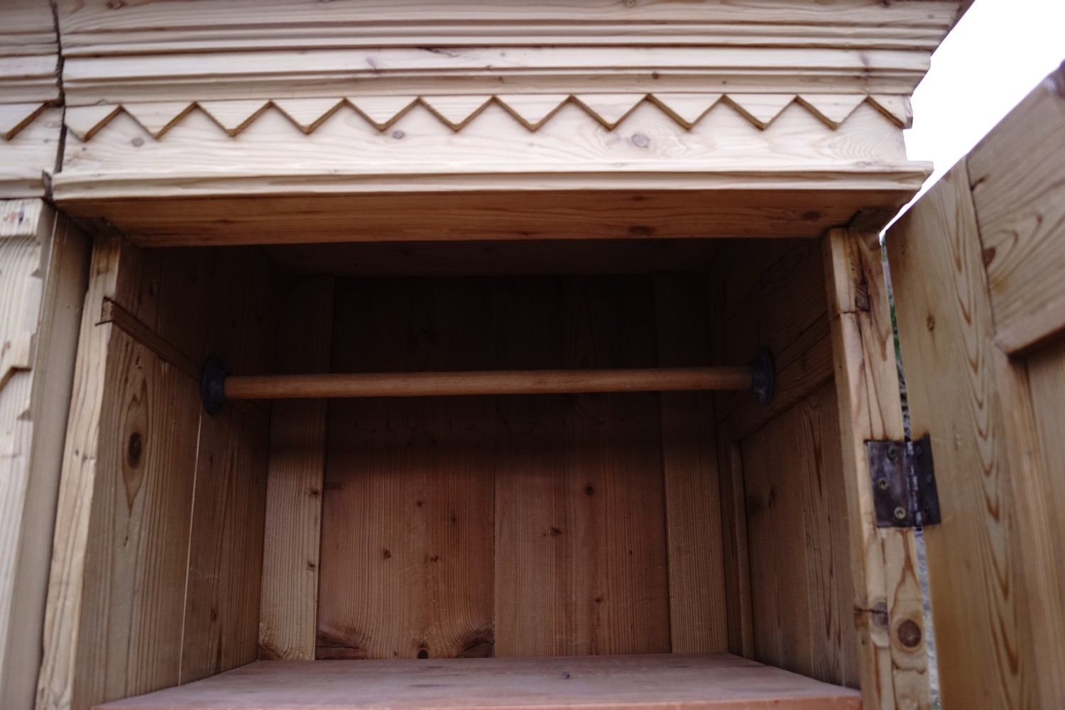 schrank 5148 weichholz garderobe garderobenschrank vorzimmerschrank garderobenkasten kasten antik 20