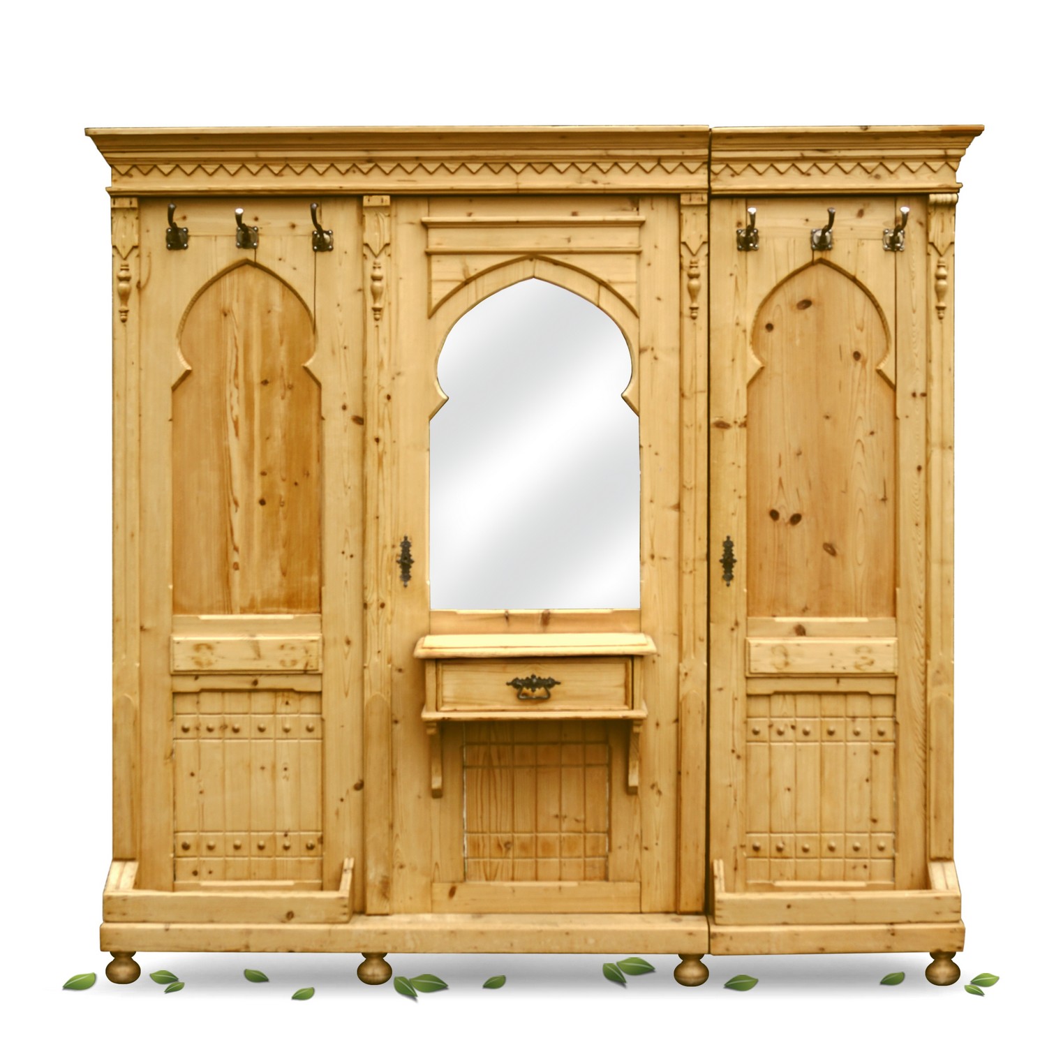schrank 5148 weichholz garderobe garderobenschrank vorzimmerschrank garderobenkasten kasten antik 24 01