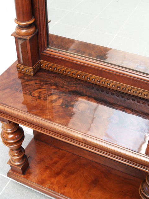 Antike Konsole mit Spiegel Aufsatz