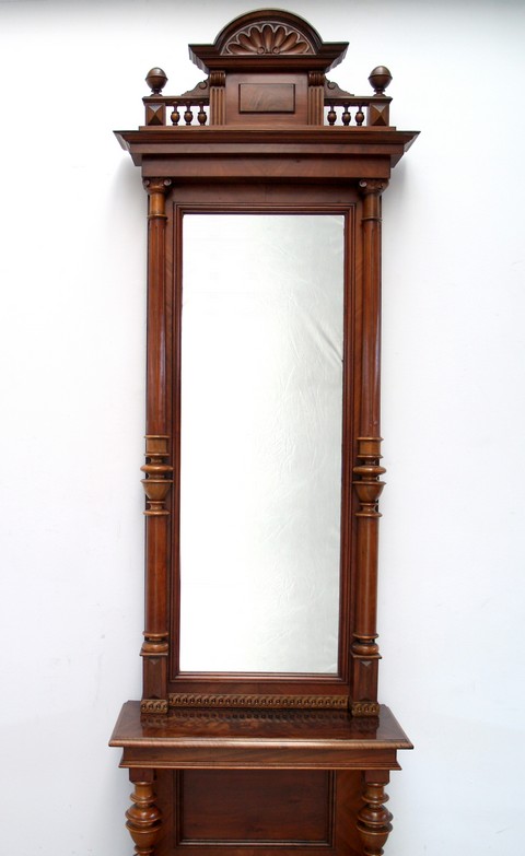 Antike Konsole mit Spiegel Aufsatz