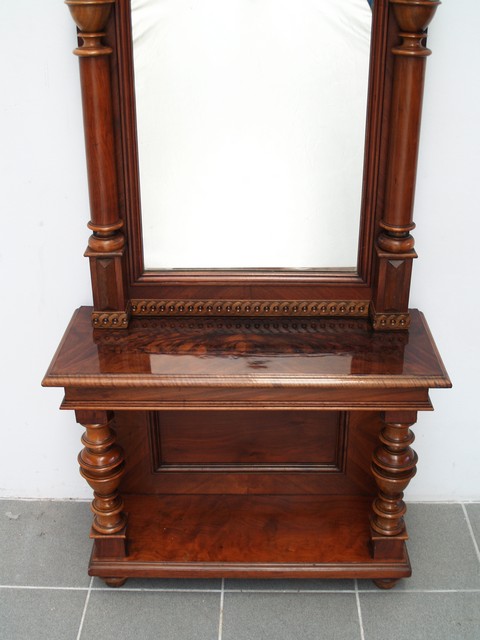 Antike Konsole mit Spiegel Aufsatz