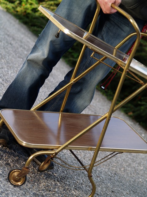 Tisch Midcentury Servierwagen 50er 60er-Jahre Nierentisch