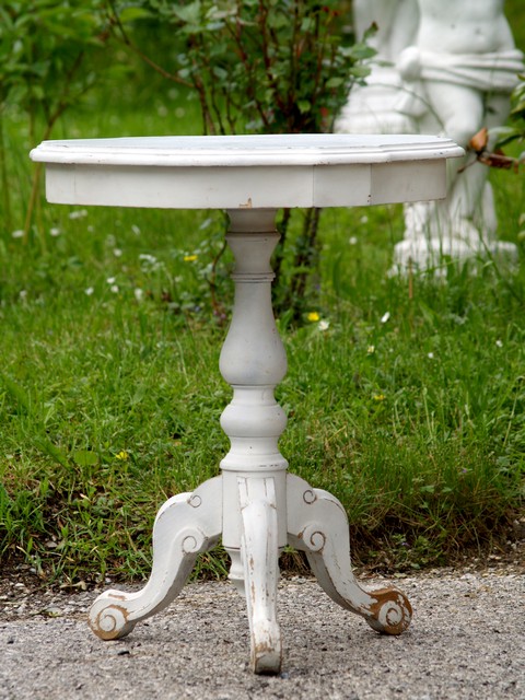 Shabby Chic Tisch antik creme weiß Möbel