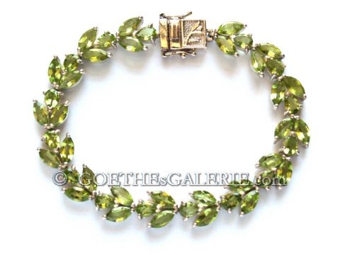 Armband Silber Topas Handarbeit