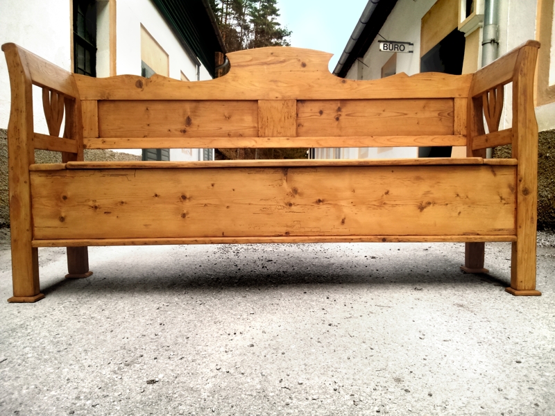 Truhenbank antik Küchenbank Vollholz 3 truhenbank 4050 antik 2