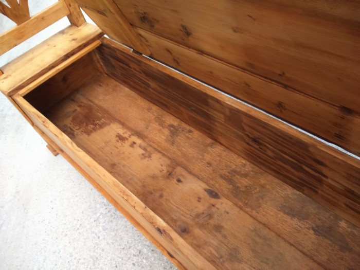 Truhenbank antik Küchenbank Vollholz 5 truhenbank 4050 antik 9