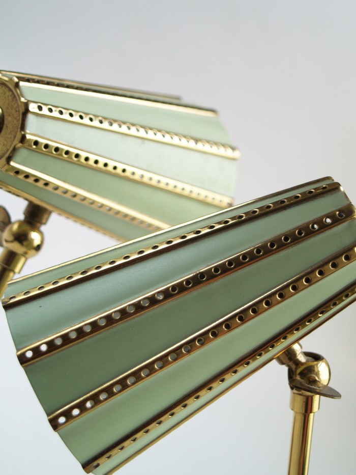 vintage tischlampe pastell 50er 60er jahre lampe original 7