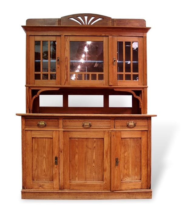 Bauernschrank antik Bauernmöbel Antiquität Massivholz Altholz Möbel Küchenschrank Schrank Kredenz Jugendstil