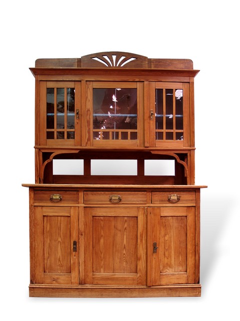 Bauernschrank antik Bauernmöbel Antiquität Massivholz Altholz Möbel Küchenschrank Schrank Kredenz Jugendstil