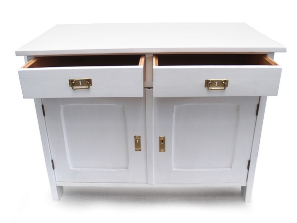 antike KOmmode shabby chic weiß creme restauriert