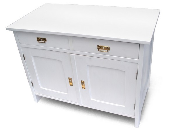 antike Kommode shabby chic weiß creme restauriert Jugendstil