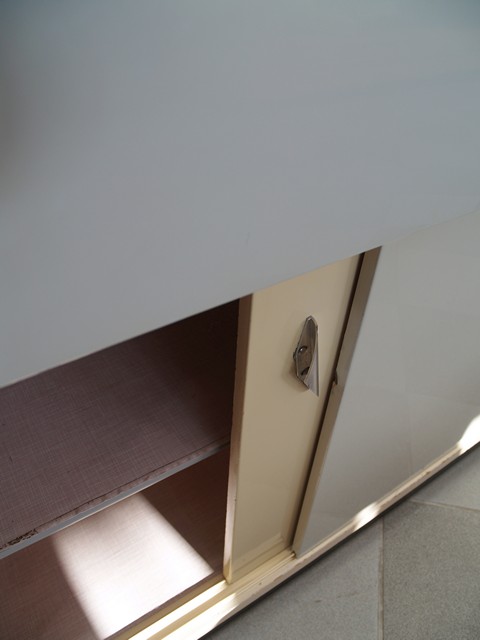 Küchenschrank creme antik Vintage 40er- 50er-jahre Küchenmöbel