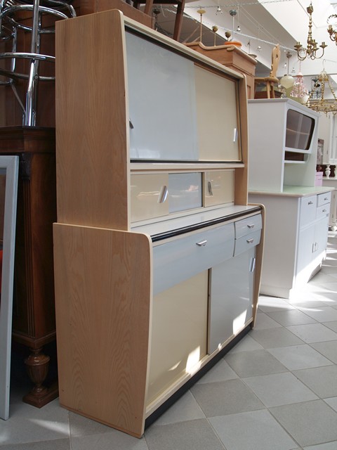 Küchenschrank creme antik Vintage 40er- 50er-jahre Küchenmöbel