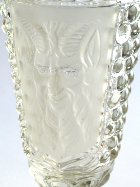 Glas Satyrkopf Warzenglas