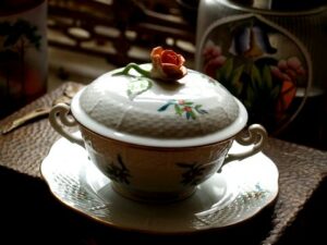 Herend Suppenschale Rosenknauf 1