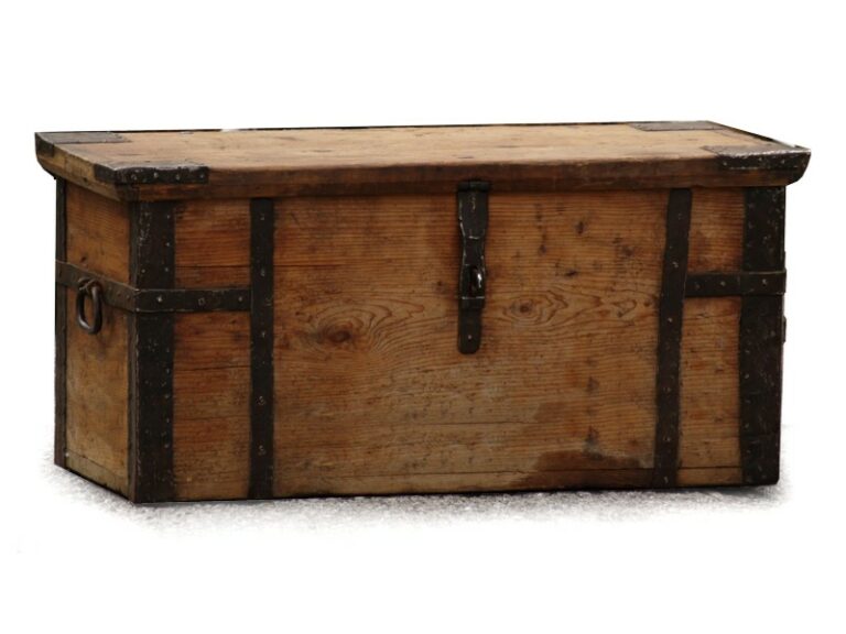 barock truhe antike truhe 18 jhd metal holz 2