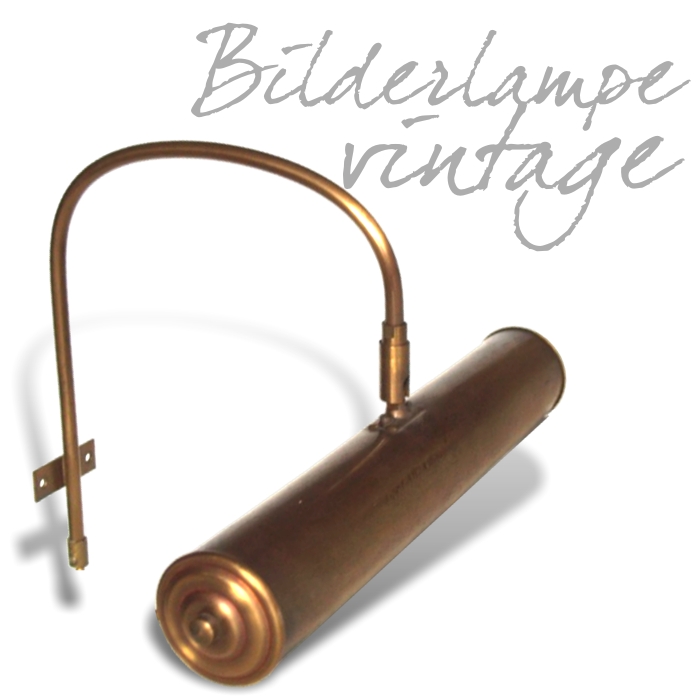 Bilderlampe Messing Vintage Wandlampe golden