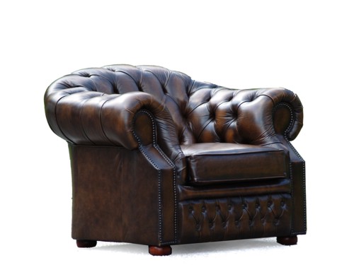 Chesterfield Stuhl Sessel Gouverneur Club Executive rot Oxblood antikisierend