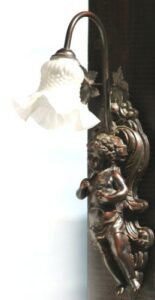 wandlampe Engel wandleuchter Messing antik französsich