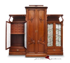 antike Vitrinen 26 antike Vitrine altdeutsch Kabinett Schrank Bücherschrank Apothekerschrank Antiquität kaufen preis