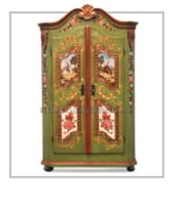 antike Bauernschränke rustikal massivholz bemalt Antiquitätengeschäft Deutschland Österreich Goethesgalerie