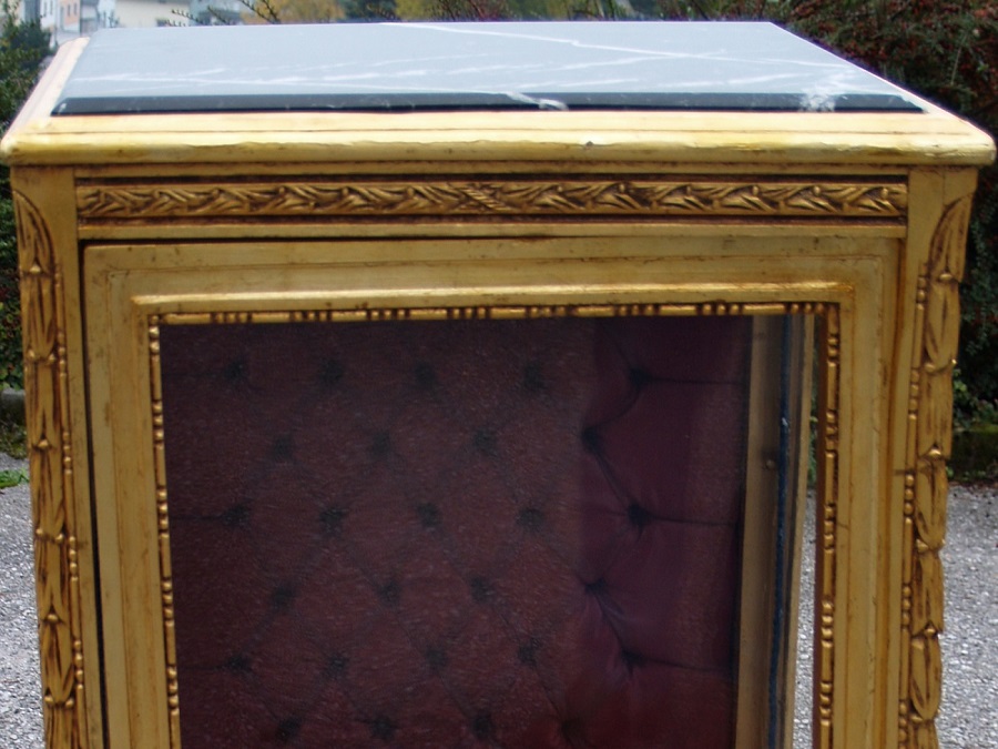 antik vergoldet marmorplatte möbel