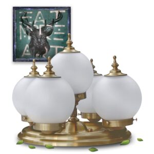 Read more about the article Deckenleuchter Antikstil Bronze Doppelnutzen Lampe