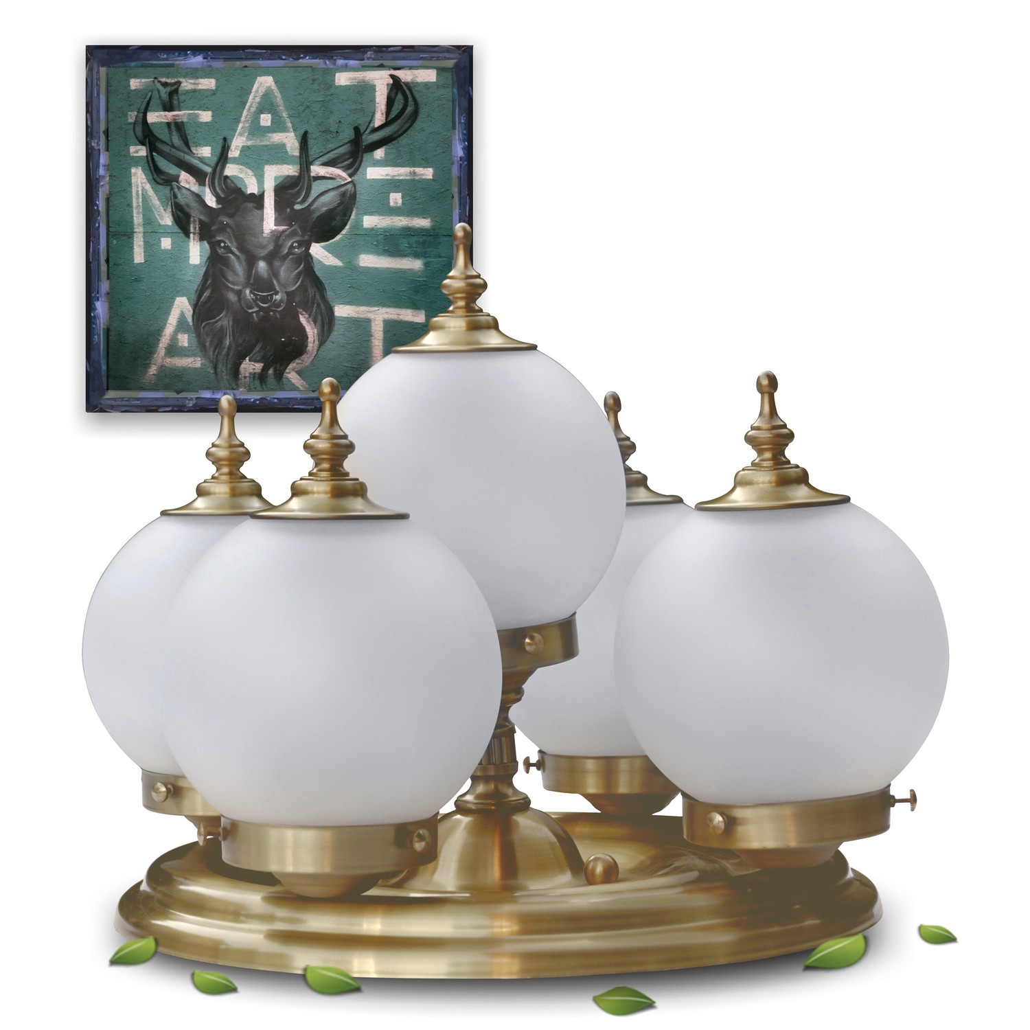 Read more about the article Deckenleuchter Antikstil Bronze Doppelnutzen Lampe