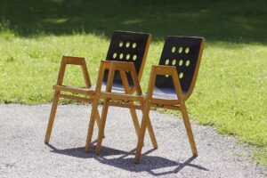 Roland Rainer Stadthalle Stühle Armlehnen