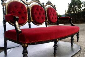 Napoleon III. Möbelstil 1852-1870 Merkmale entdecken 2 antikes Sofa napoleon III 1850 19.Jhdt Viktorianisch Antiquität