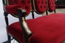 Napoleon III. Möbelstil 1852-1870 Merkmale entdecken 6 antikes Sofa napoleon III 1850 19.Jhdt Viktorianisch Antiquität