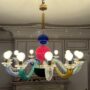 Gio Ponti Design Chandelier Venini Italy Secondhand Murano Glas Lampe 99.80