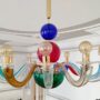 Gio Ponti Design Chandelier Venini Italy Secondhand Murano Glas Lampe 99.80