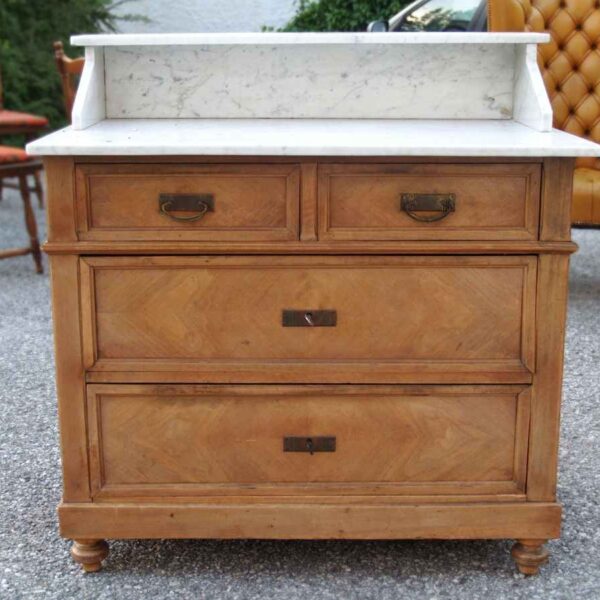 Antiker Waschtisch Marmorplatte Kommode Erbstück vs Fastfurniture