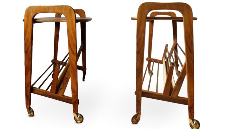 Servierwagen Vintage Zeitschriftenhalter MidCentury 60s Original