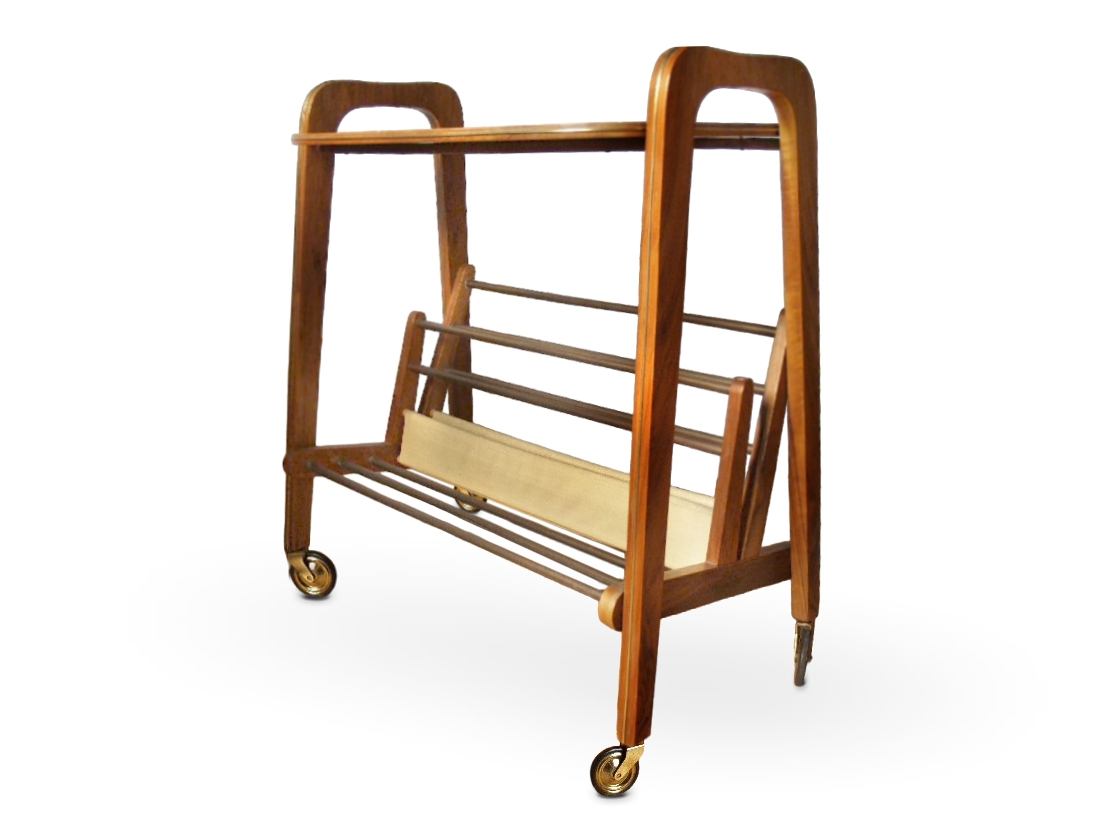 Read more about the article Moderner Servierwagen aus den 60ern mit Zeitschriftenhalter